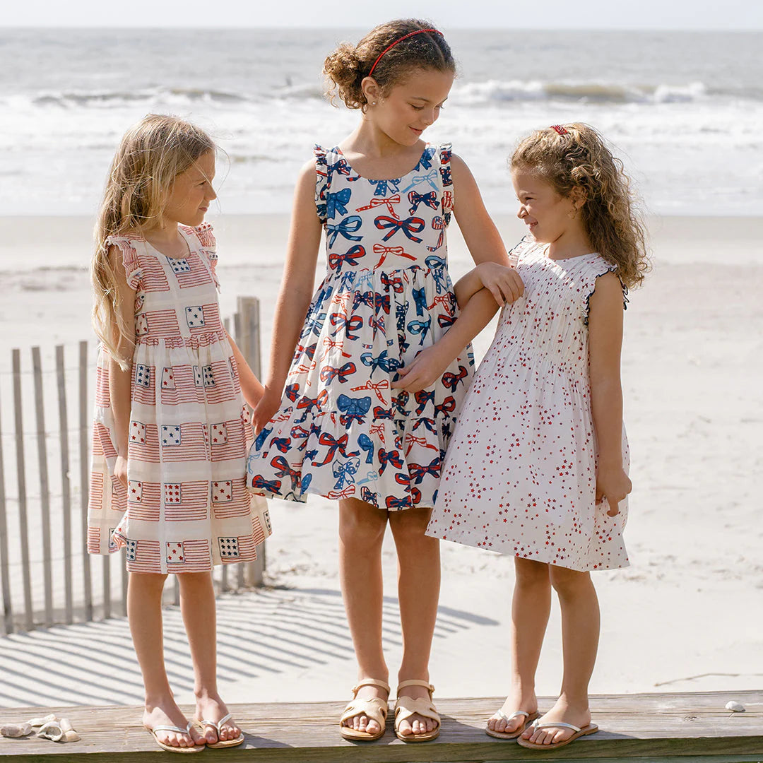 Pink Chicken - Kelsey Dress - Red White & Bows  Annie Jewel and Charlies