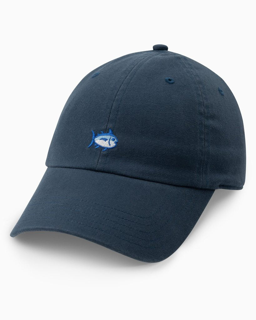Southern Tide Mini Skipjack Leather Strap Hat Pale Navy