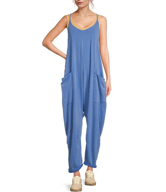 Free People Movement - Hot Shot Onesie  - Riviera Blue