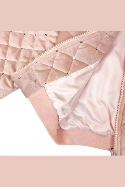 Doe A Dear - Floral Embroidered Quilted Jacket