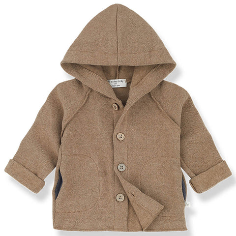 1 + in the Family - Oliver Hooded Jacket - Taupe