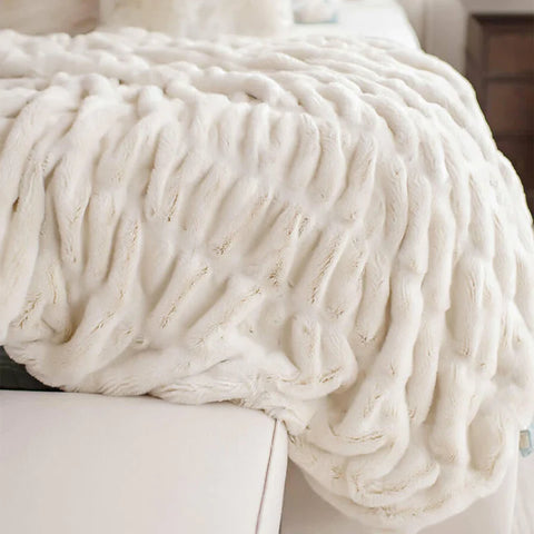Fabulous Furs - Couture Throw - Ivory Mink