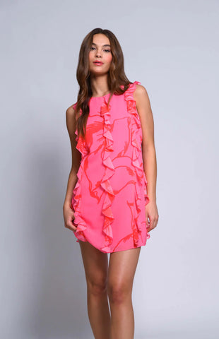 Hutch - Baxley Dress - Pink Romantic Stretch