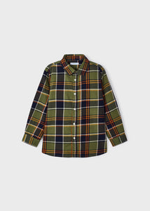 Mayoral - Long Sleeve Checked Shirt - Oregano