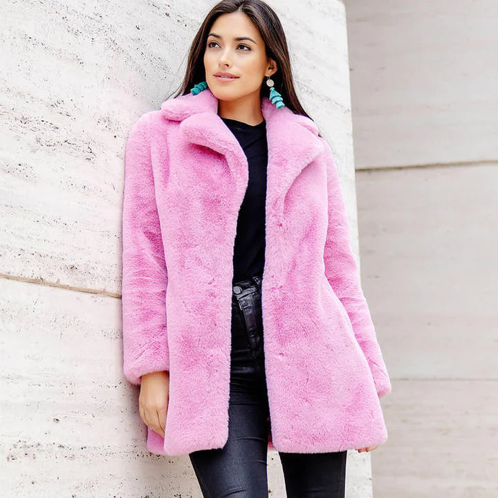 Fabulous Furs - Le Mink Faux Fur Jacket - Pink