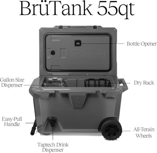 Brumate - BrüTank 55-Quart Rolling Cooler