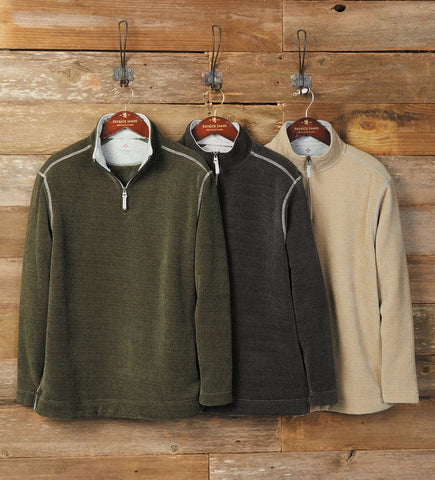 True Grit - Apres Lux 1/4 Zip Pullover - Olive