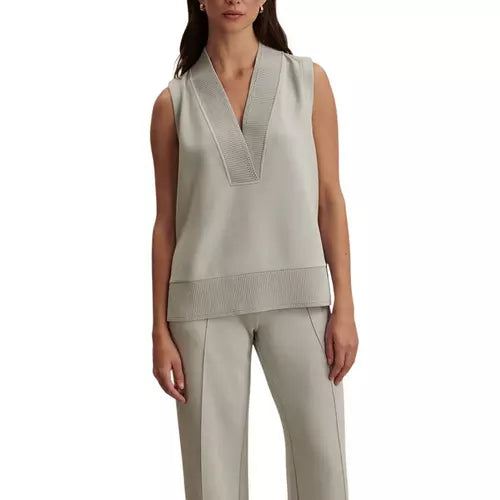 Varley - Freida V Neck Tank - Blue Clay