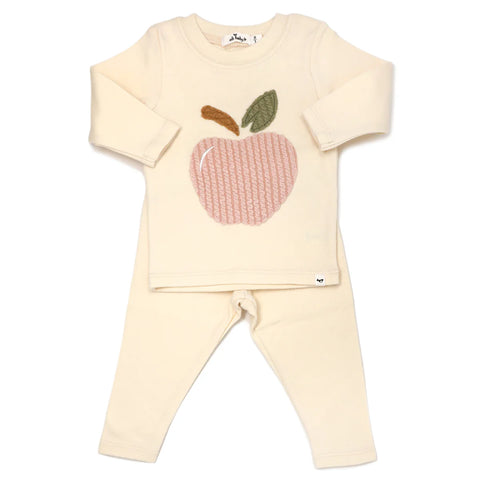 Oh Baby- Ribbed Apple Pink Set