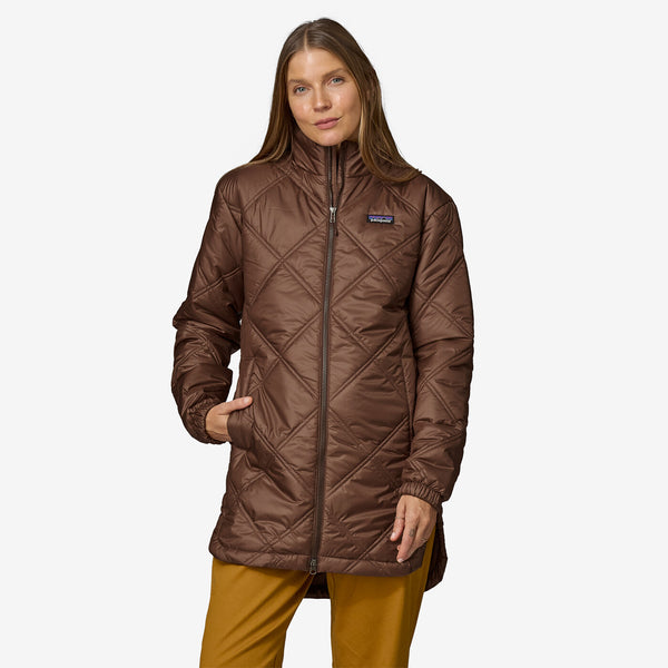 Patagonia- W's Pink Bank Insulated Parka- Molasses Brown