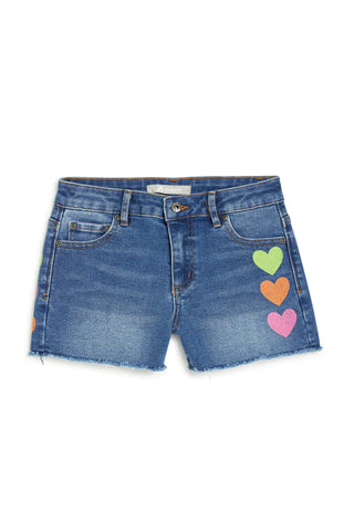 Tractr - Colorful Heart Print Short
