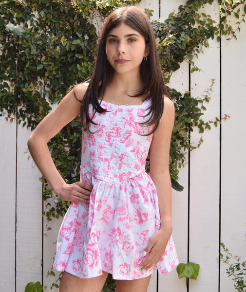 Flowers by Zoe - Pink Toile Dress