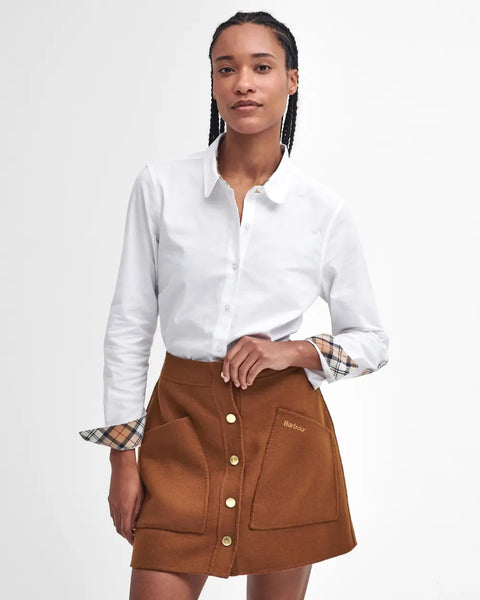 Barbour - Lavender Shirt - White Tartan