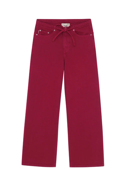 DL1961 - Frankie Low Slung Wide Leg - Rouge