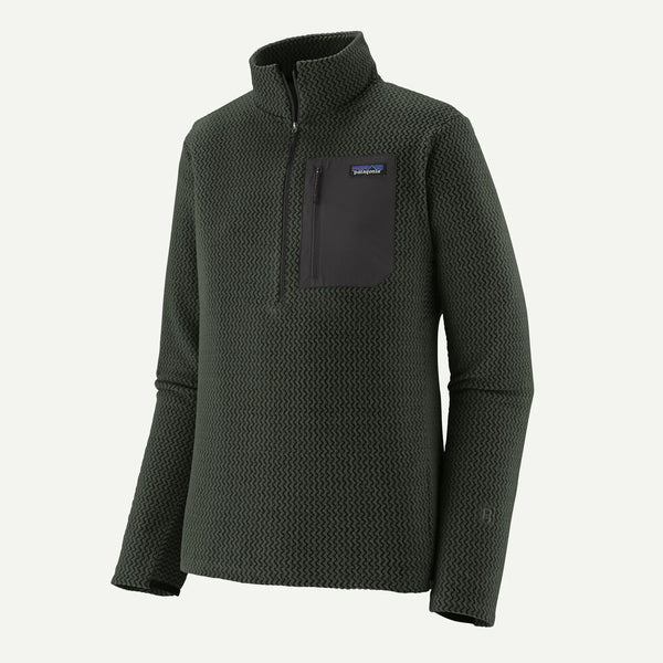 Patagonia -  M's R1 Air Zip Neck - Old Growth Green
