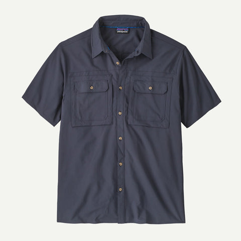 Patagonia - Men's s/s Slef Guided Sun Shirt - Smolder Blue