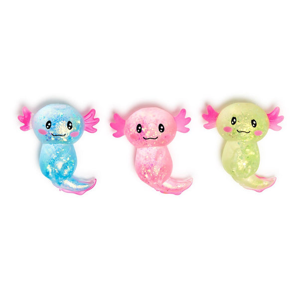 Cupcakes & Cartwheels - Squishy Glitter Axolotl