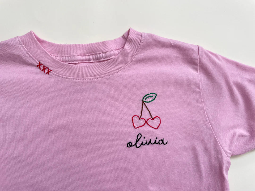 Sweet Olive Street - Blush Tee - Cherries