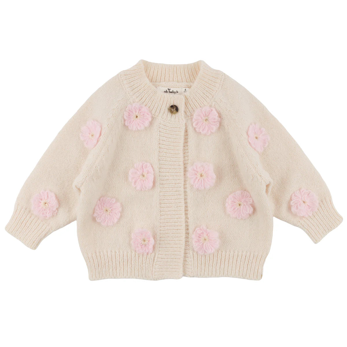 Oh Baby - Scandi Flower Cardigan