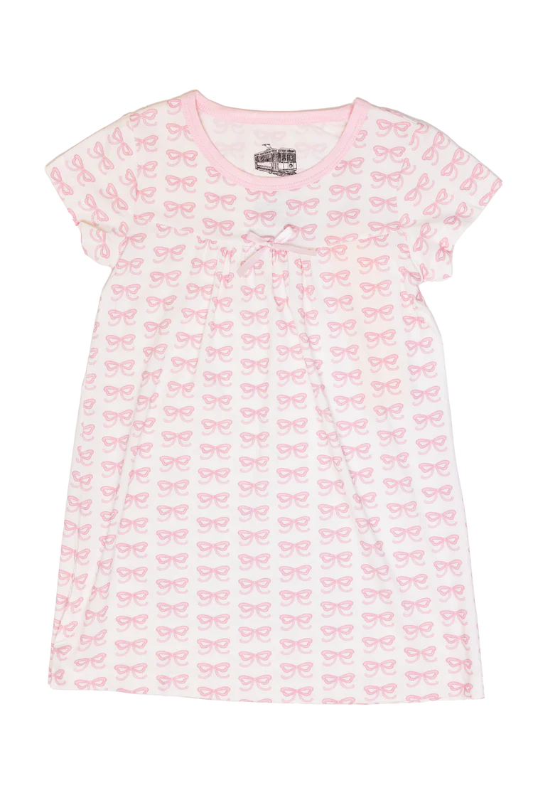 Uptown Baby - Bows Bamboo Dress - Pink