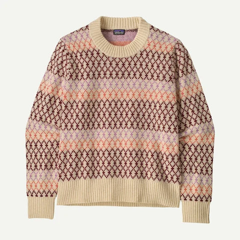 Patagonia - W's Recycled Wool Blend Crewneck Sweater - Starlight Dark Natural