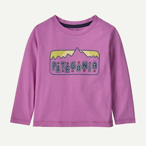 Patagonia - Baby Graphic L/S T-Shirt - Dancing Dawn Purple