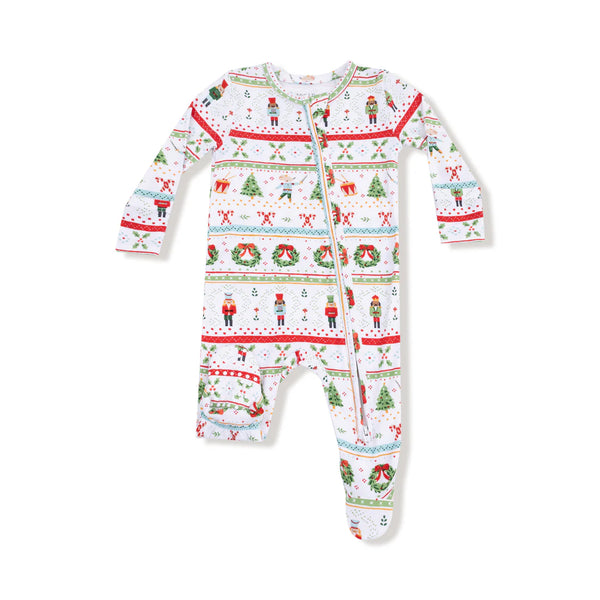 Angel Dear - 2 way Zipper Footie - Nutcracker