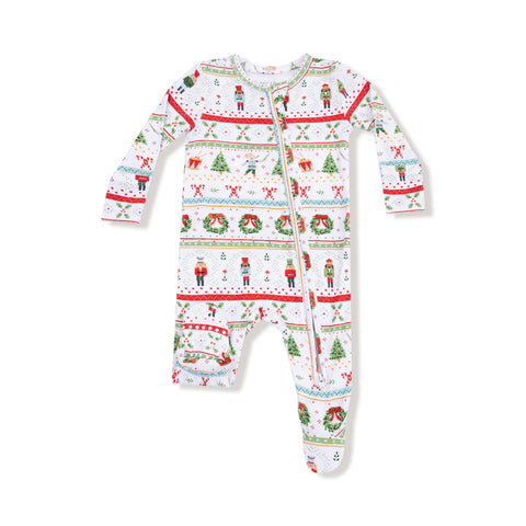 Angel Dear - 2 way Zipper Footie - Nutcracker