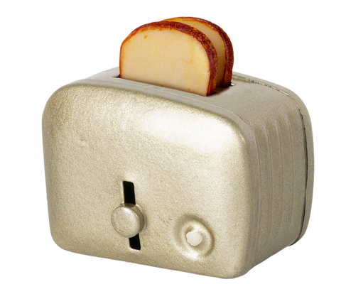 Maileg - Miniature Toaster with Bread - Silver