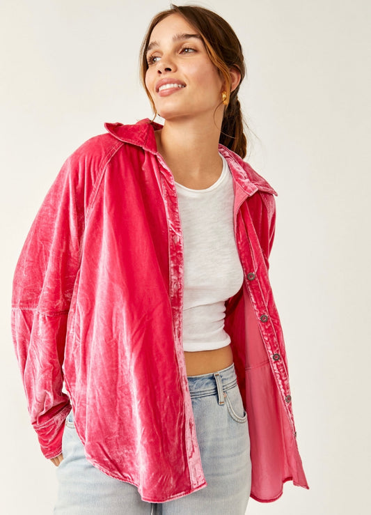 Free People - Night Skies Velvet  - Dragon Fruit Sorbet