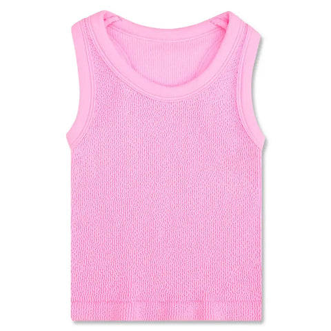 Iscream - Rose Smocked Racerback Tank