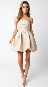 Olivaceous - Serena Dress - Tan Gold