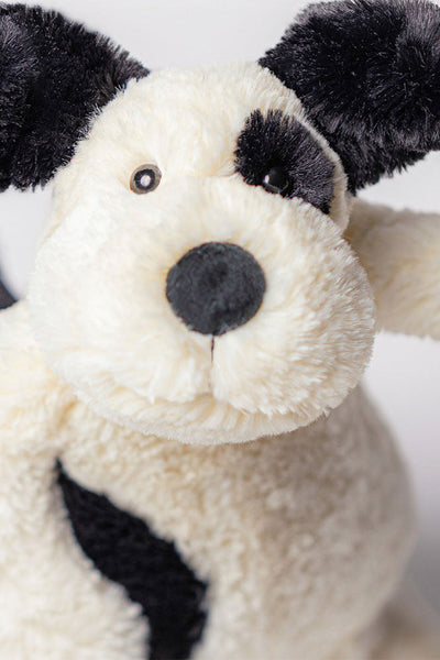 Jellycat - Bashful Rufferty Black & Cream Puppy