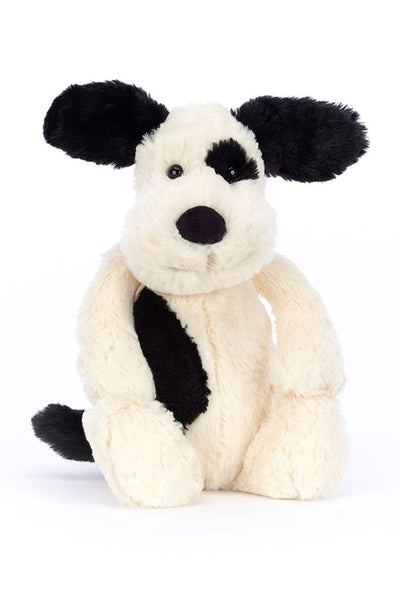 Jellycat - Bashful Rufferty Black & Cream Puppy