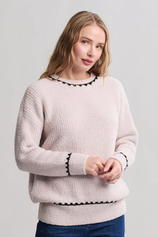 Barefoot Dreams - Ribbed Sweater - Stone
