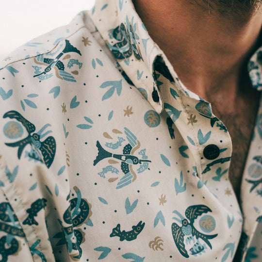 Howler Bros - Mansfield Shirt Air & Sea: Near White