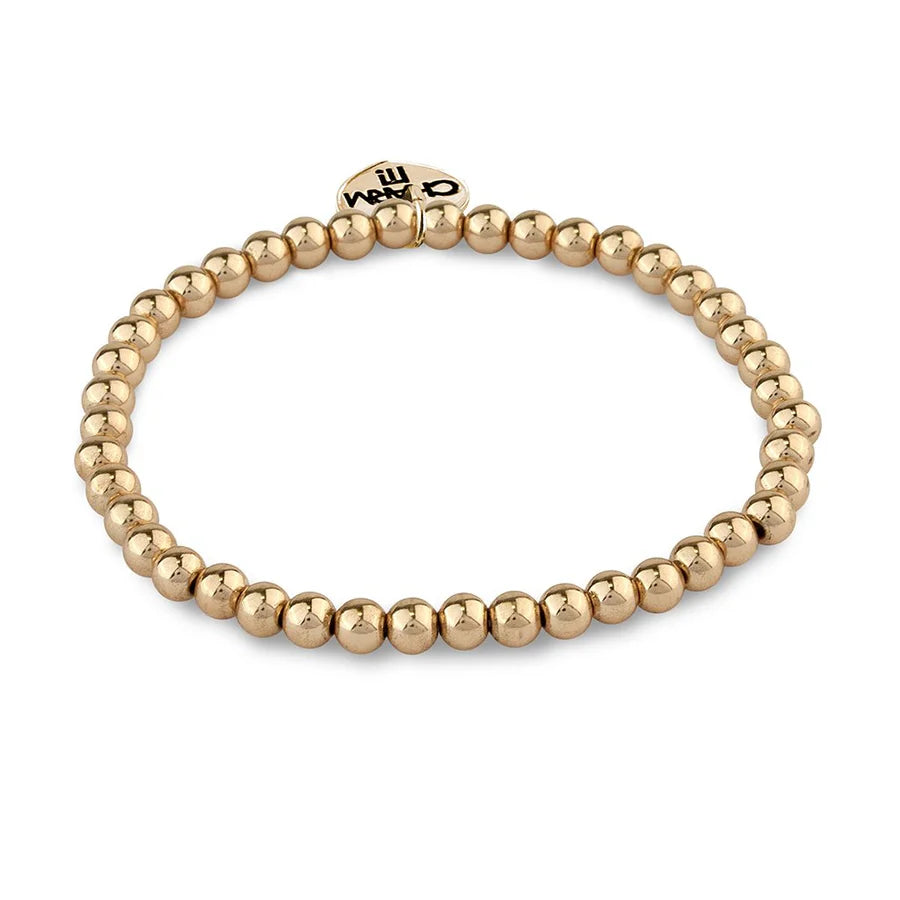 CHARM IT! 4mm Gold Bead Bracelet