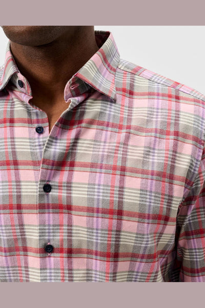 Johnnie-O - Performance Flannel Button Down Shirt - Rover Plaid