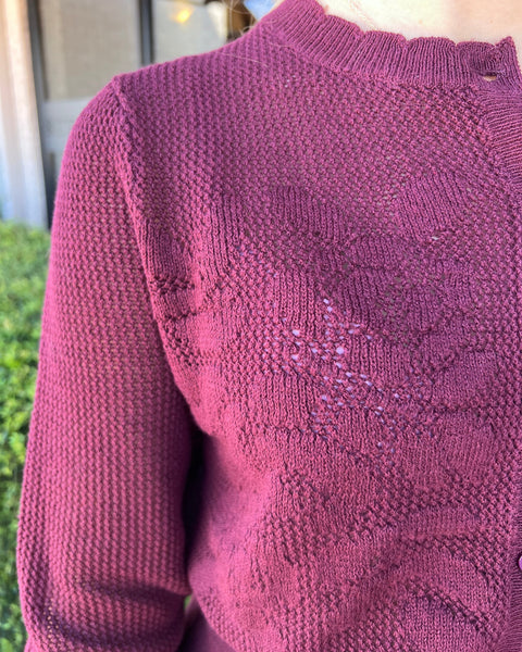 Lisa Todd - The Flirt Sweater - Wine