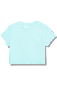 KatieJ NYC - Tween Mint Fearless Crop Tee