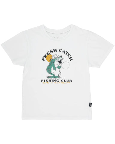 Feather 4 Arrow - Fresh Catch Vintage Tee - White