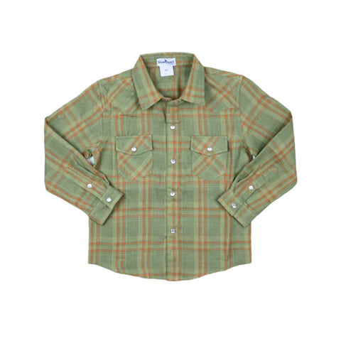 Blue Quail - Deer Camp Plaid Flannel Pearl Snap L/S Shirt