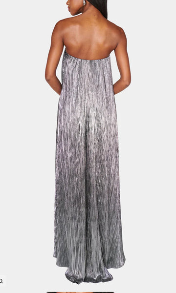 Show Me Your Mumu - Athena Maxi Dress Pleated Silver