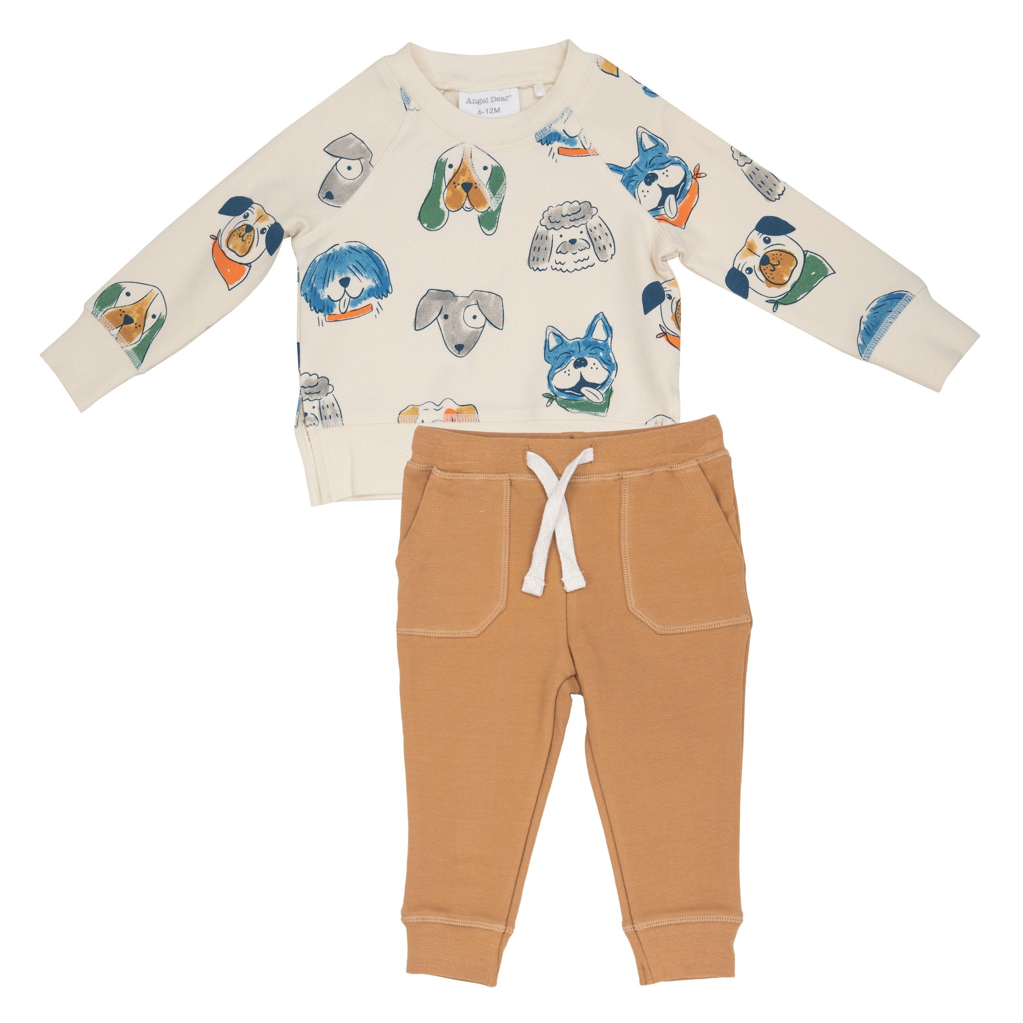 Angel Dear - Furry Friends Raglan Sweatshirt and Jogger Set