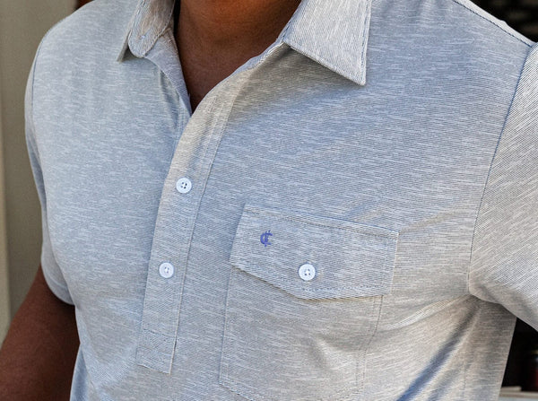 Criquet - Heather Performance Sport Players Shirt - Steely Dan