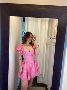 Love Shack Fancy - Altima Dress Pink Parade