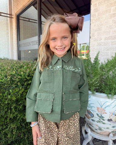 Pink Chicken - Girls Wylie Jacket - Four Leaf Clover