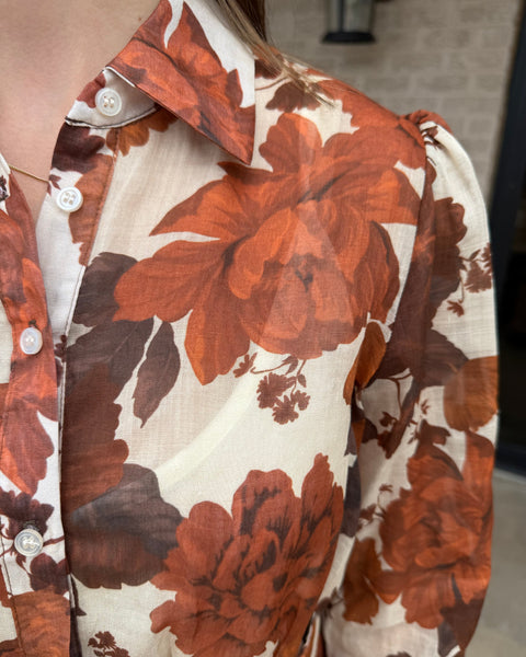 Lavender Brown - Haven Maxi Dress - Taupe/Brown Multi