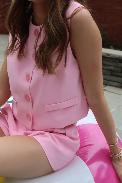 Amanda Uprichard Jeremiah Pink Short