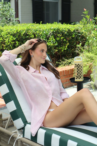 Frame Bubble Gum Linen Shirt